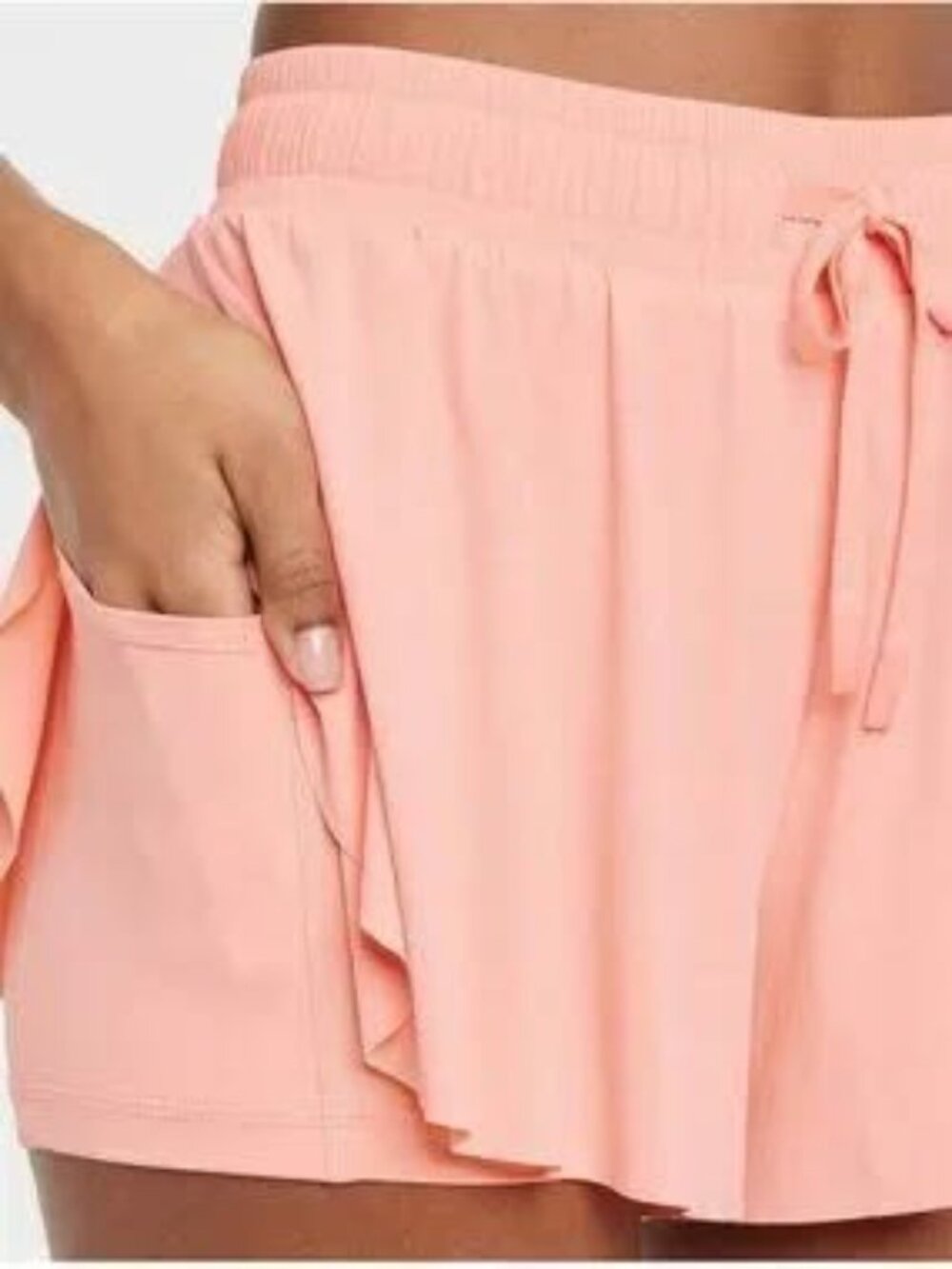 NWT JoyLab Women's Athletic Flowy Running Workout Shorts, Sunset Coral - Picture 3 of 7